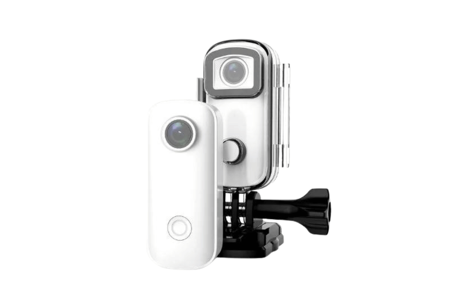 SJCAM C100+ Plus Waterproof Action Camera with 4K Video, WIFI Remote, and Accessories Kit