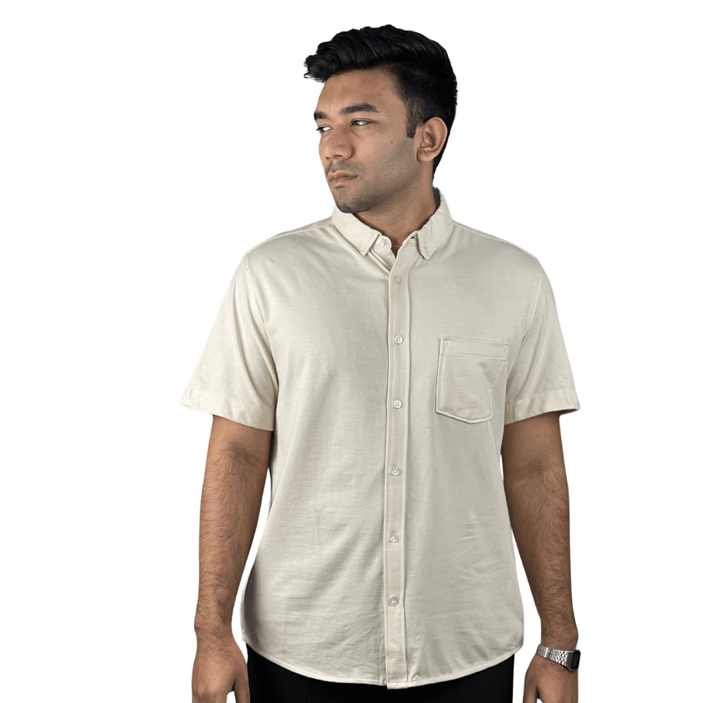 Half Sleeve Off-White Shirts: Elevate Your Style with Stunner Mart's Collection!