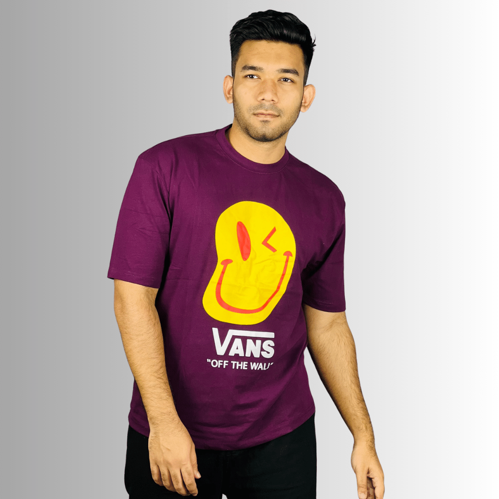 Violet Dream: Dual-Sided Drop Shoulder T-Shirt - Stunner Mart Exported Comfort