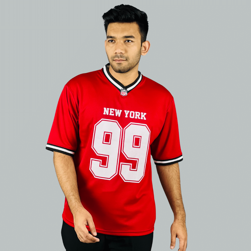 Stand Out in Red: NFL Jersey at Stunner Mart!