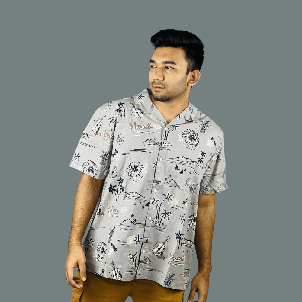 Ash Aloha: Exclusive Hawaiian Printed shirt by Stunner Mart"