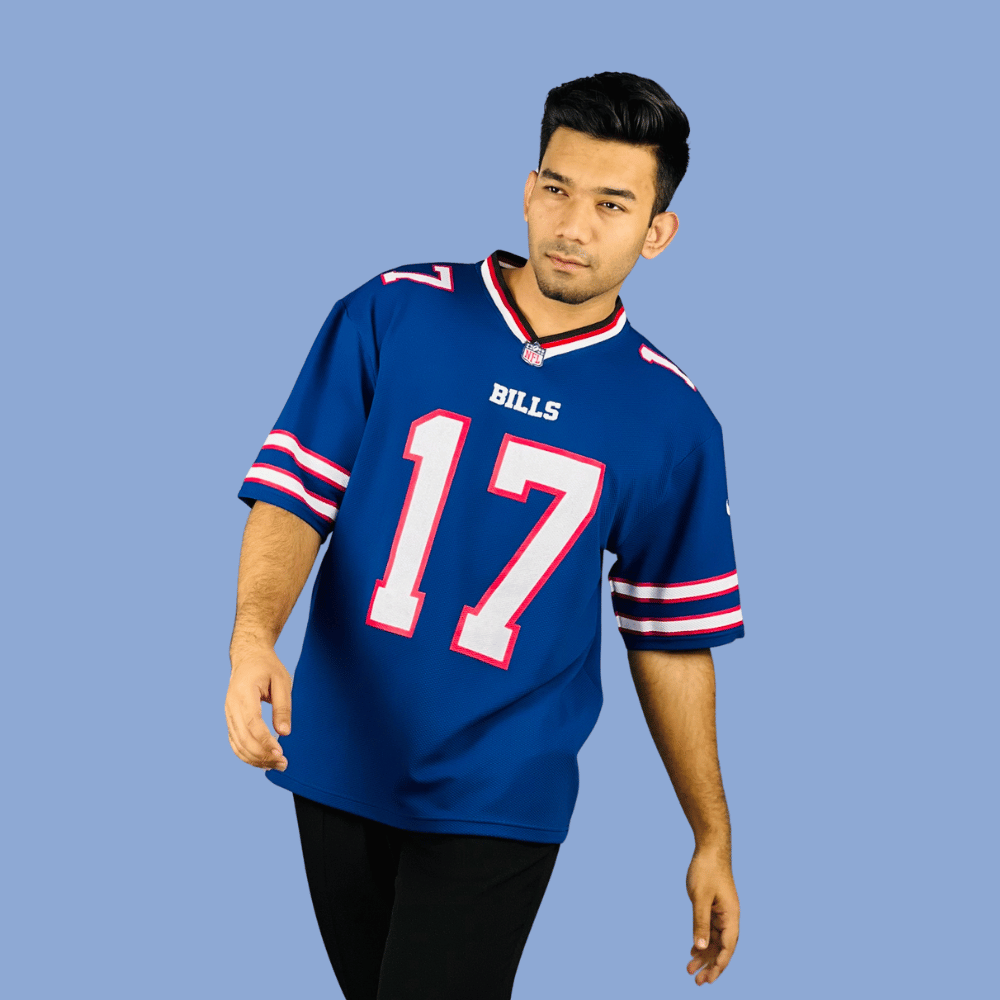 Stand Out In Blue: NFL Jersey At Stunner Mart