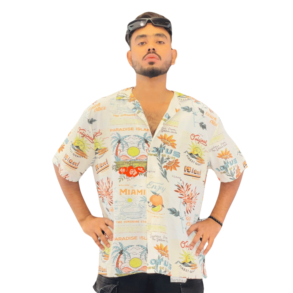 Half Sleeve Hawaiian Shirt – Lightweight & Stylish