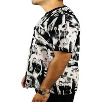 Stunner Mart Drop Shoulder T-Shirt: Black Elegance with Full DFT Printing