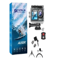 Ausek AT-M40R 5K Waterproof Action Camera - Adventure-Ready, Ultra-High Resolution, and Versatile Shooting Modes
