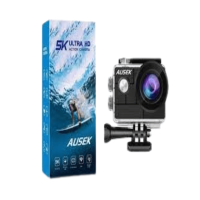 Ausek AT-Q44CR 4K Action Camera with 170-Degree Wide Angle Lens, WiFi Connectivity, and Waterproof Design