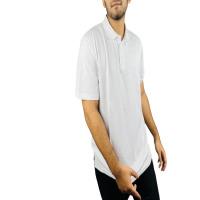 Introducing Our Mesh Fabric White Color Polo T-Shirt: Elevate Your Style with Comfort and Innovation