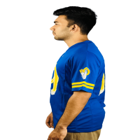 NFL Mesh Summer Jersey - Blue with Yellow and White Print