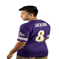 NFL Jersey - Violet, White, and Gold Print