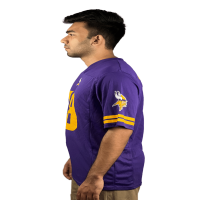 NFL Violet and Yellow Mesh Summer Comfort Jersey - Drop Shoulder