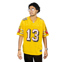 StunnerMart Premium Golden Printed Jersey: Elevate Fan Style with Exclusive Design. Limited Edition. Shop Now