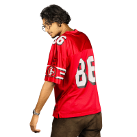 StunnerMart Premium Glossy Red Fan Jersey: Elevate Your Style with High-Quality Comfort. Limited Edition