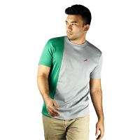 Stunner Mart Exclusive: Premium Green And Ash T-Shirt – Your Sustainable Style Signature