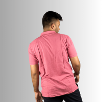 Baby Pink Cotton Polo T-Shirt, Exclusive On Stunner Mart