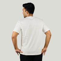 White Serenity: Exclusive Drop Shoulder T-Shirt at Stunner Mart