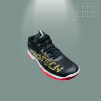 Elite Performance Unleashed: PRO TECH BLACK Badminton Shoes