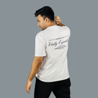 Essential White Cotton Drop Shoulder Tee