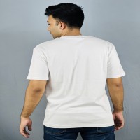 Minimalist White Drop Shoulder T shirt