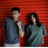 Stunner Mart: Elevate Your Style with our Solid Olive Drop Shoulder T-Shirt Collection - Unisex Fashion at its Finest!