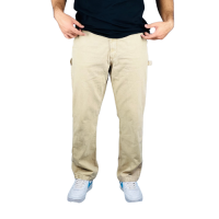 "Khaki Comfort: Denim Cargo Pants for Style and Utility"