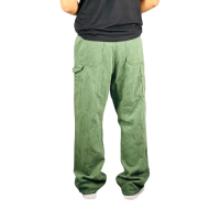 Olive Green Baggy Cargo Pants - Style and Utility Combined"
