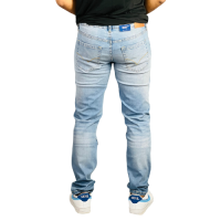 "Everyday Cool: Light Blue Denim Pants - Classic Style, Modern Comfort"