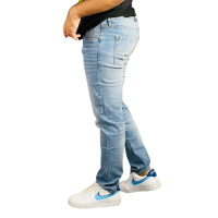 "Everyday Cool: Light Blue Denim Pants - Classic Style, Modern Comfort"