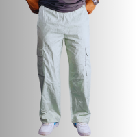 Men's 6-Pocket Baggy Cargo Pants - Light Blue