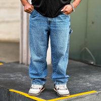 Stylish Deep Blue Baggy Cargo Pants for Men | Stunner Mart