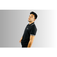 Classic Elegance: Black Men's Polo T-Shirt – Elevate Your Style at Stunner Mart