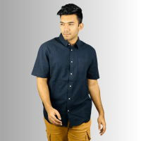 Stunner Mart's Premium Export: Comfortable Navy Blue Cotton Shirt