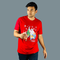Festive Radiance: Rudolph Red Christmas Cotton Joy | Stunner Mart's Exclusive Export