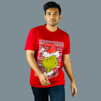 Crimson Whimsy: The Grinch Red Cotton Festivity | Stunner Mart's Exclusive Export