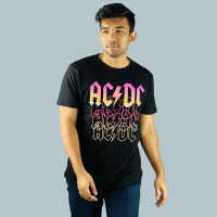 Thunderstruck Elegance: AC/DC Black Cotton Anthem | Stunner Mart's Exclusive Export