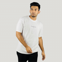 Whispering Cotton: Dual-Sided Design Drop Shoulder Tee