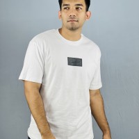 Minimalist White Drop Shoulder T shirt